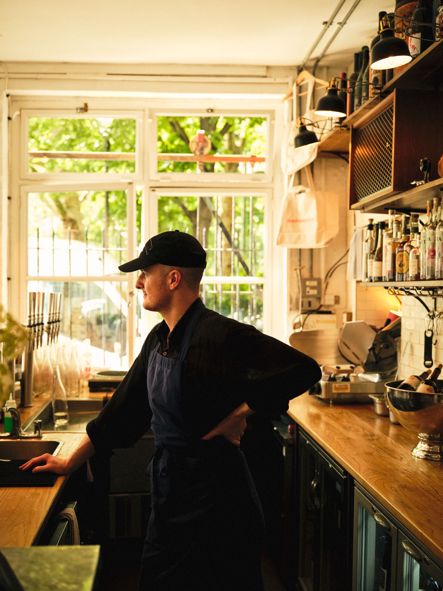 A chef at the pass